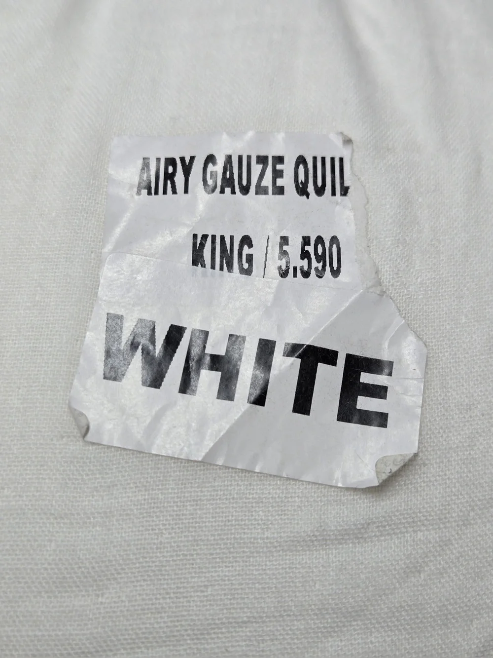 QUINCE Organic Cotton Gauze Dream Quilt King/Cal King White 0712